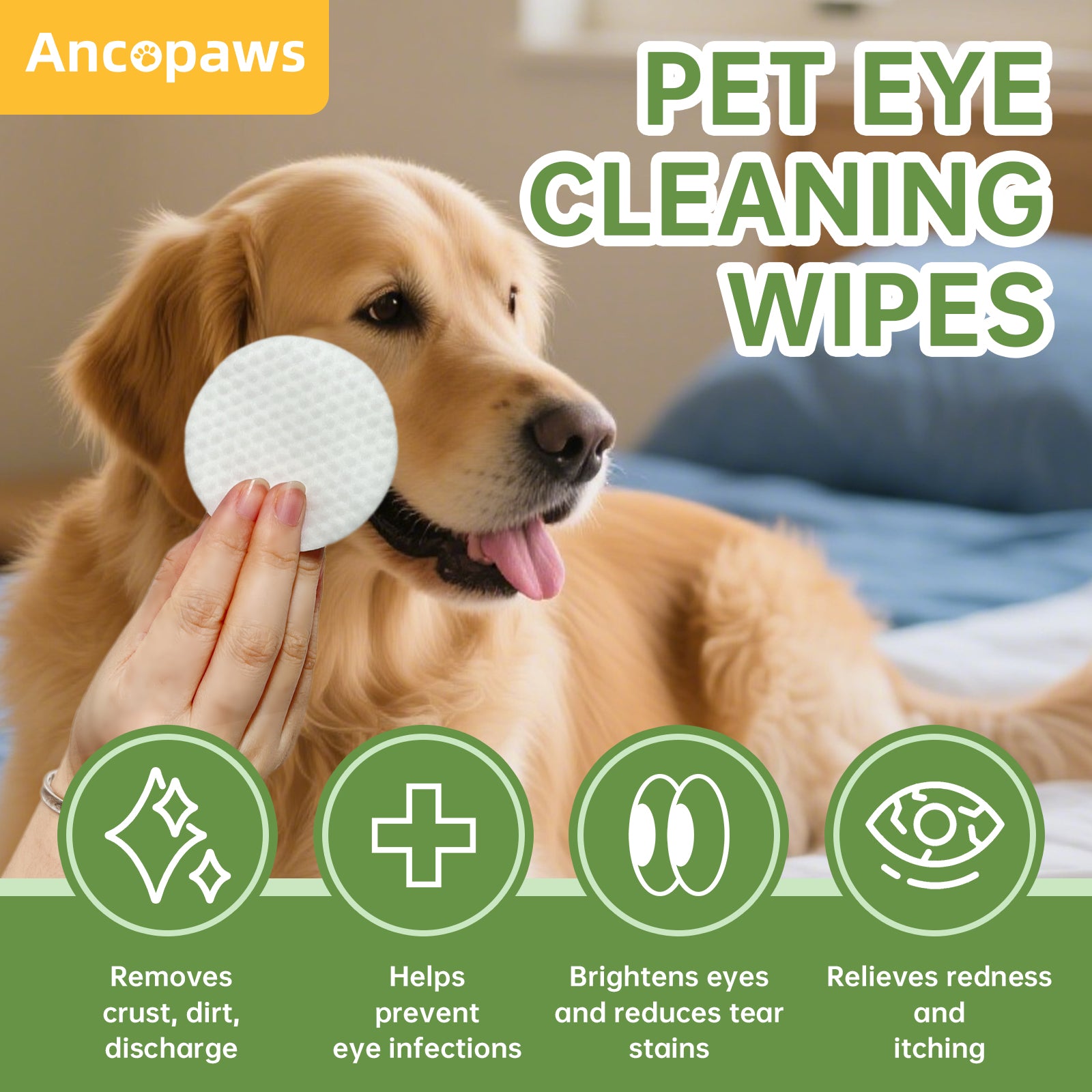 Pet Eye WipesEye Cleaning Round Pad