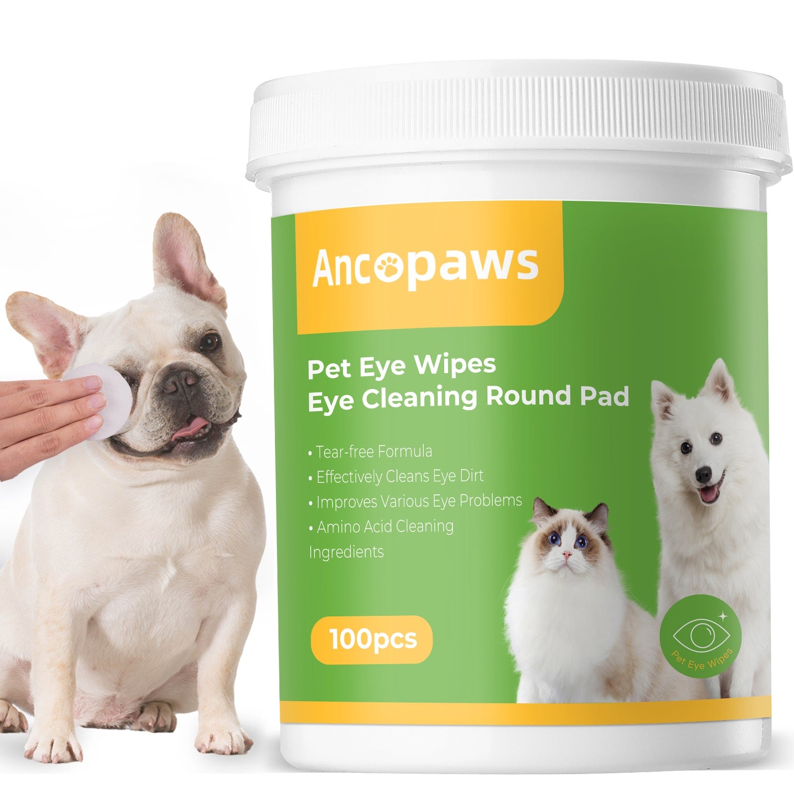 Pet Eye WipesEye Cleaning Round Pad